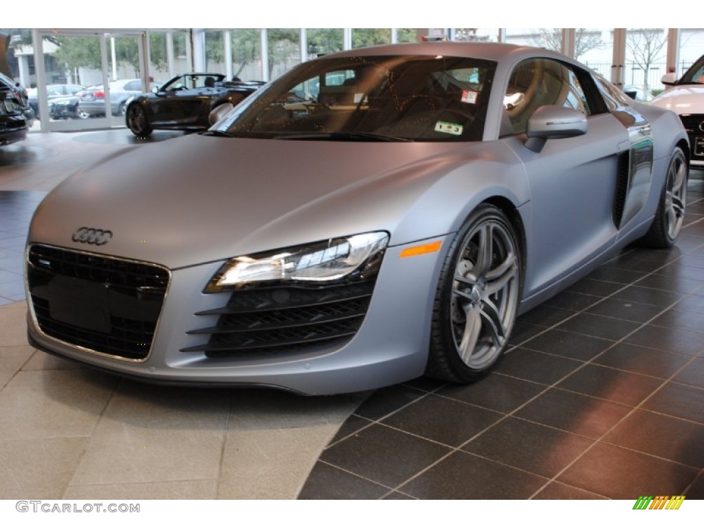 Matte Grey 2009 Audi R8 4.2 FSI quattro Exterior Photo #75950452
