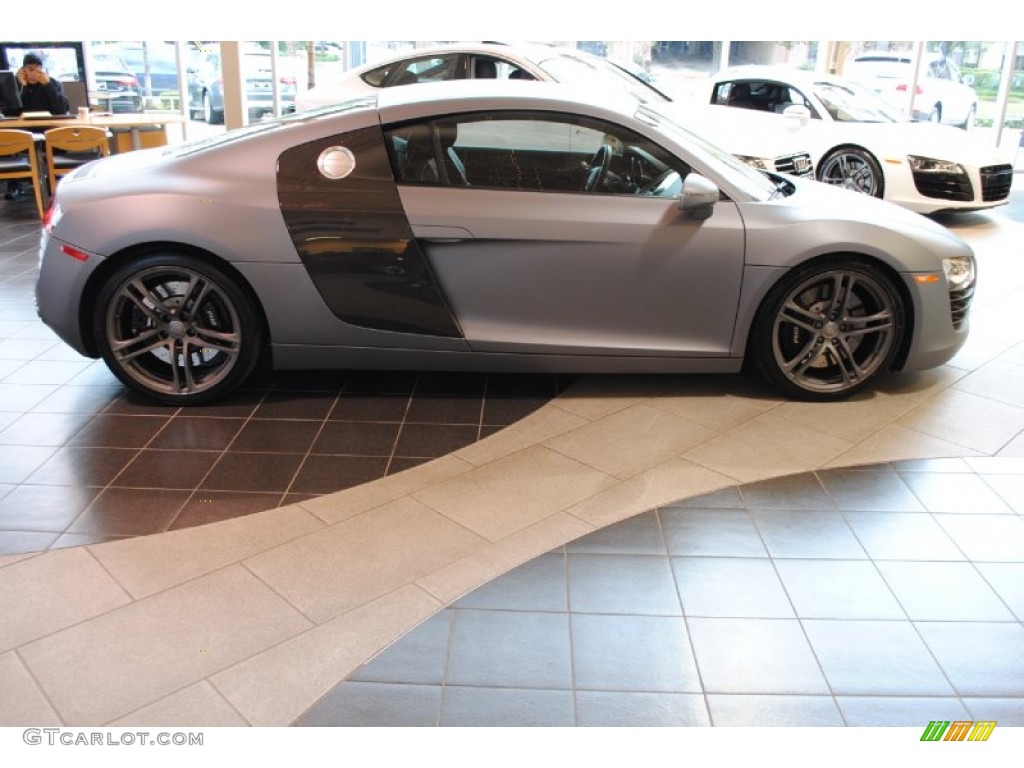 Matte Grey 2009 Audi R8 4.2 FSI quattro Exterior Photo #75950617