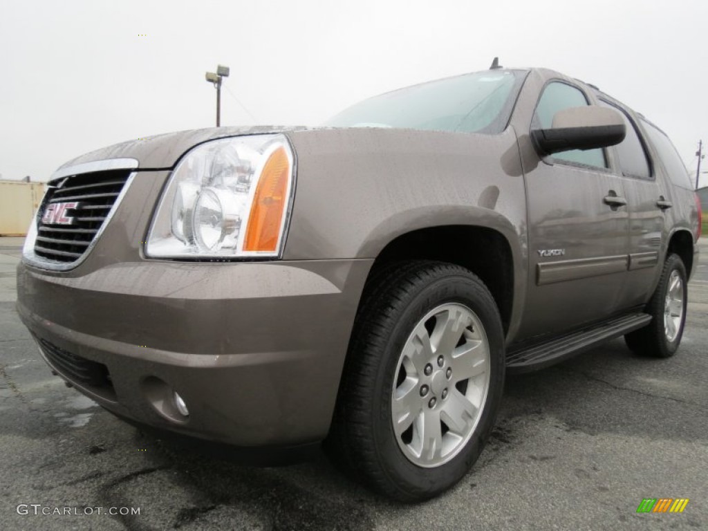 Mocha Steel Metallic 2013 GMC Yukon SLE Exterior Photo #75951109