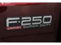 2000 Dark Toreador Red Metallic Ford F250 Super Duty Lariat Crew Cab 4x4  photo #17