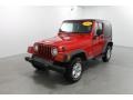 2004 Flame Red Jeep Wrangler X 4x4  photo #1