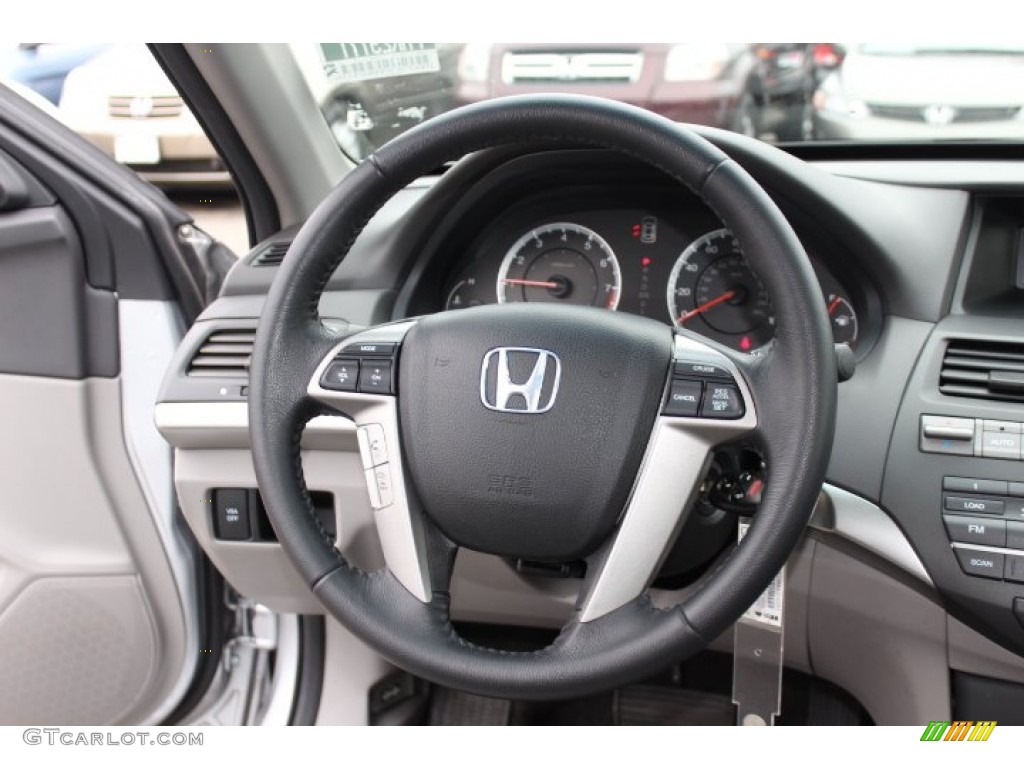 2010 Honda Accord EX-L Sedan Gray Steering Wheel Photo #75952819