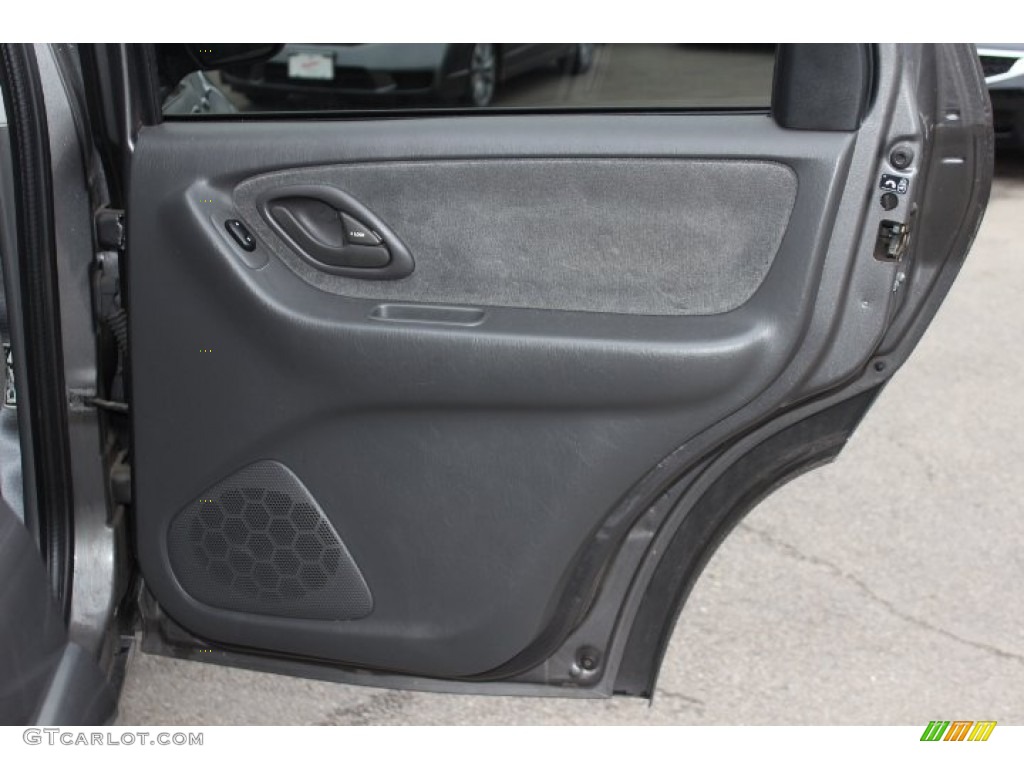 2004 Mazda Tribute LX V6 4WD Black Door Panel Photo #75953293