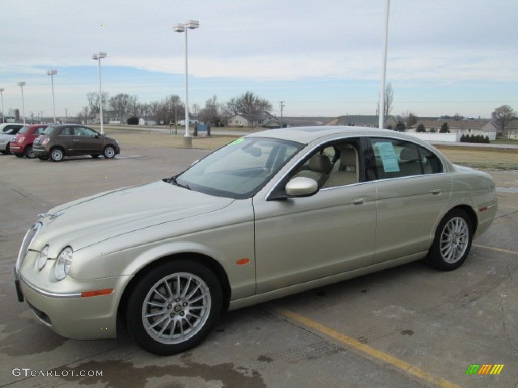 2006 S-Type 3.0 - Winter Gold Metallic / Champagne photo #3