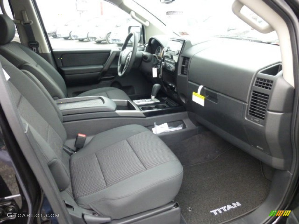 Charcoal Interior 2013 Nissan Titan SV Crew Cab 4x4 Photo #75955050