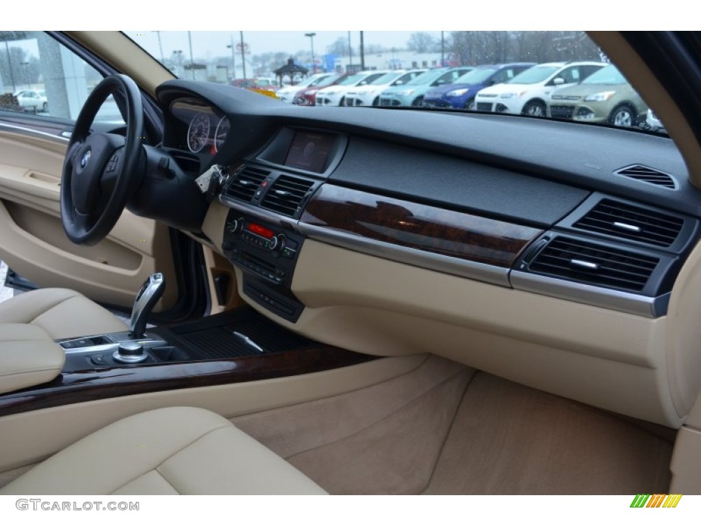 2008 X5 3.0si - Deep Green Metallic / Sand Beige photo #17