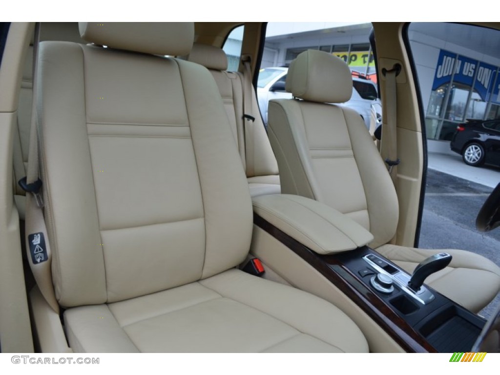 2008 X5 3.0si - Deep Green Metallic / Sand Beige photo #19