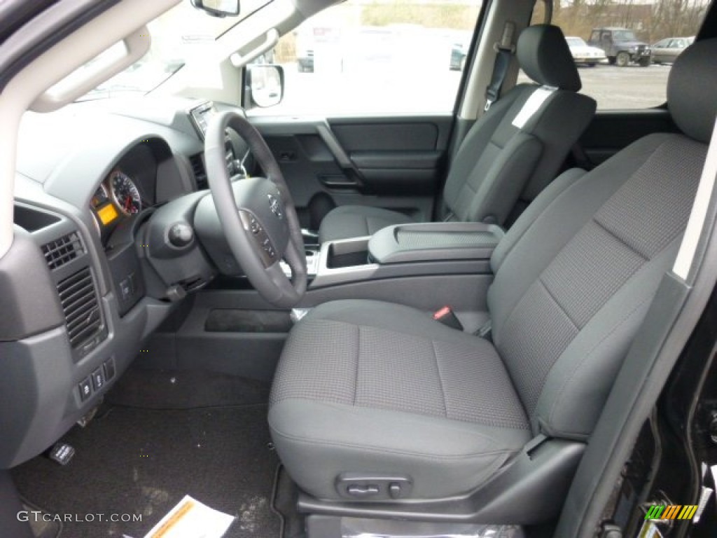 Charcoal Interior 2013 Nissan Titan SV Crew Cab 4x4 Photo #75955159