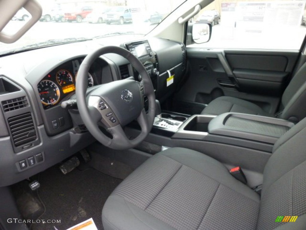 Charcoal Interior 2013 Nissan Titan SV Crew Cab 4x4 Photo #75955177