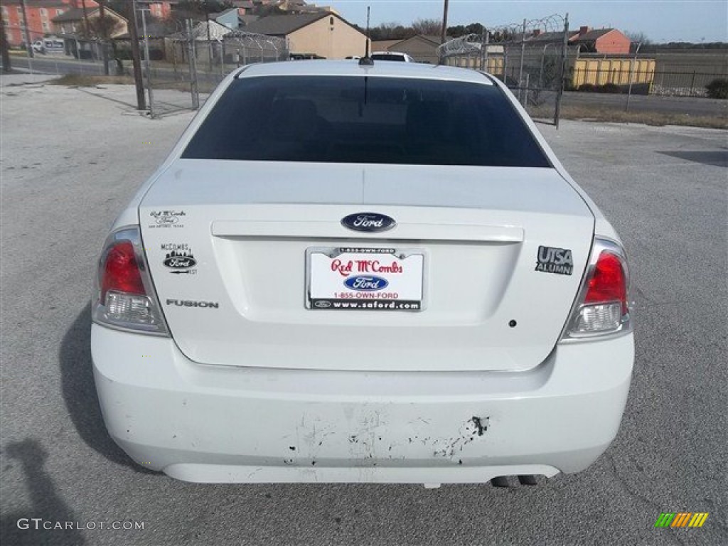 2008 Fusion S - White Suede / Medium Light Stone photo #4