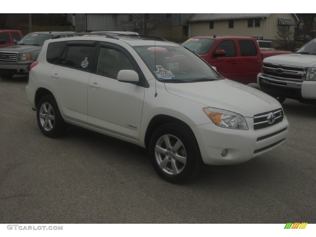 2006 RAV4 Limited 4WD - Blizzard White Pearl / Taupe photo #1