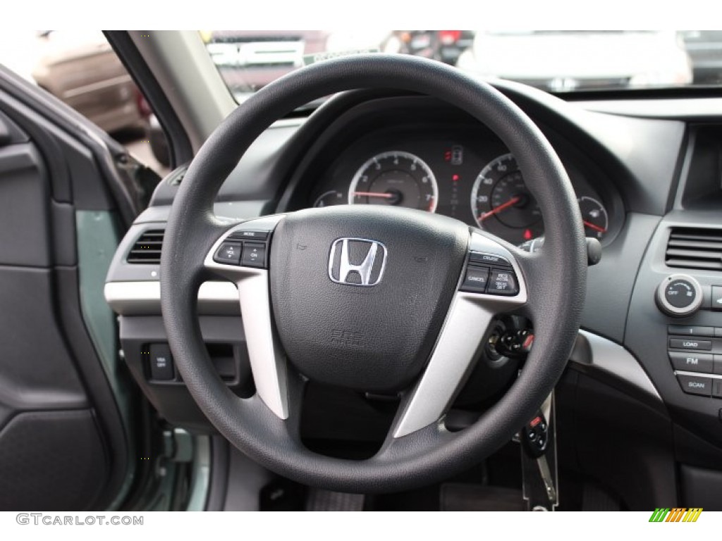 2008 Honda Accord EX Sedan Black Steering Wheel Photo #75955999