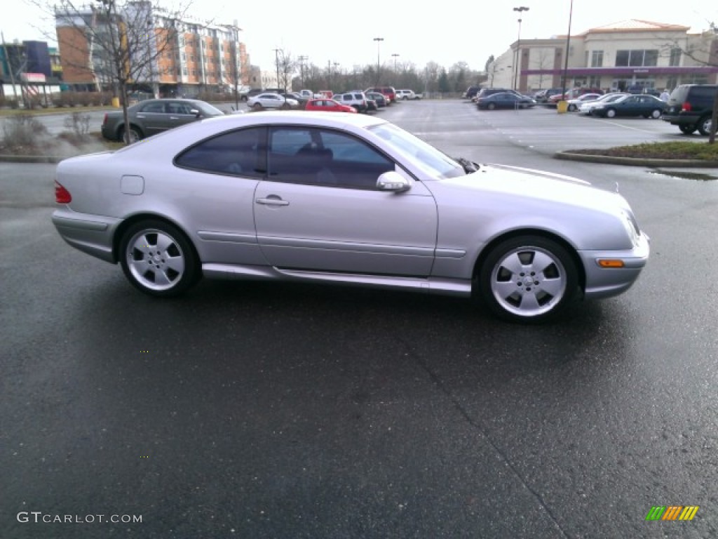 Brilliant Silver Metallic 2001 Mercedes-Benz CLK 55 AMG Coupe Exterior Photo #75956443