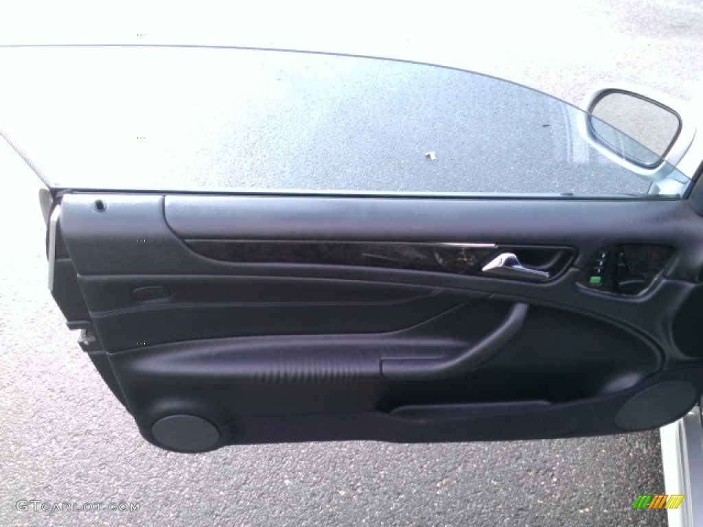 2001 Mercedes-Benz CLK 55 AMG Coupe Charcoal Door Panel Photo #75956538