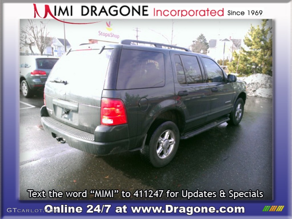 2004 Explorer XLT 4x4 - Estate Green Metallic / Graphite photo #5