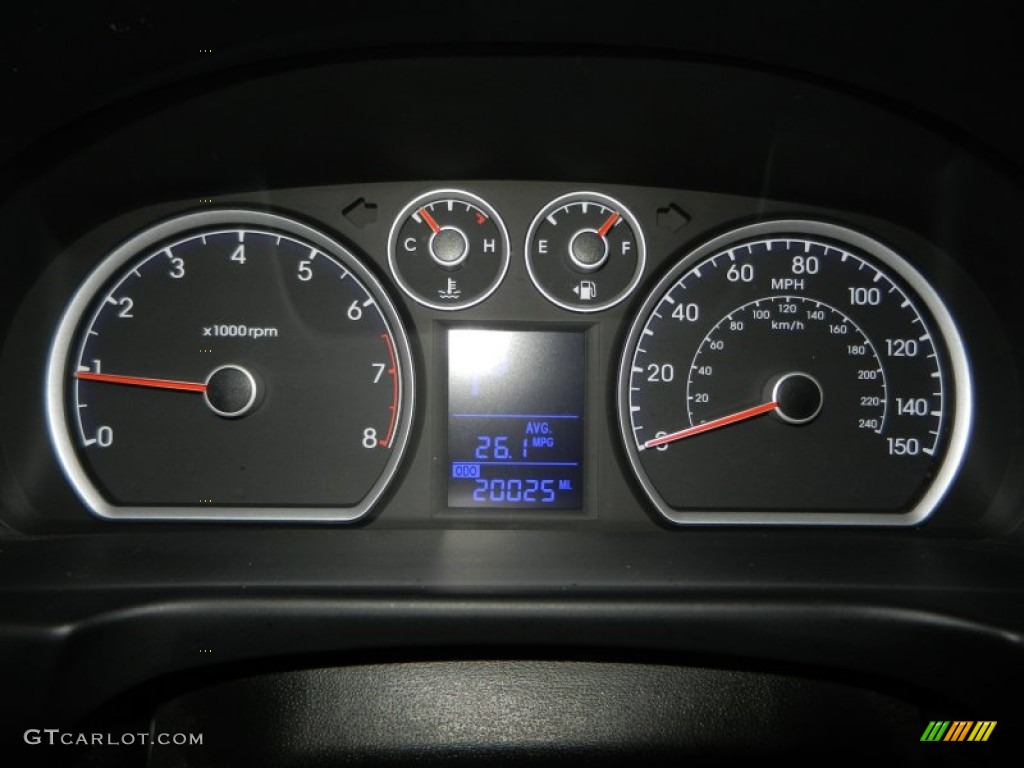 2011 Elantra Touring SE - Polar White / Black photo #12