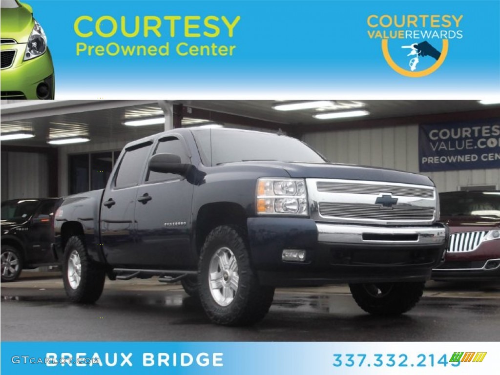 2009 Silverado 1500 LT Crew Cab 4x4 - Imperial Blue Metallic / Light Titanium photo #1