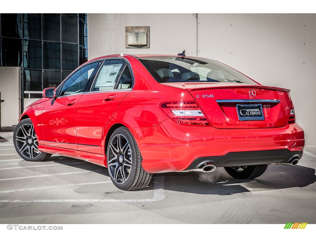 Mars Red 2013 Mercedes-Benz C 350 Sport Exterior Photo #75961196