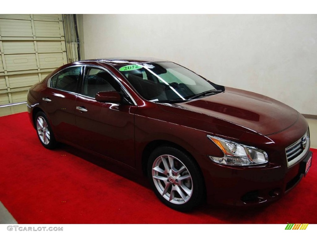 Crimson Black Nissan Maxima