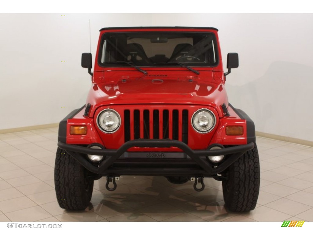 1999 Wrangler Sport 4x4 - Flame Red / Agate photo #2
