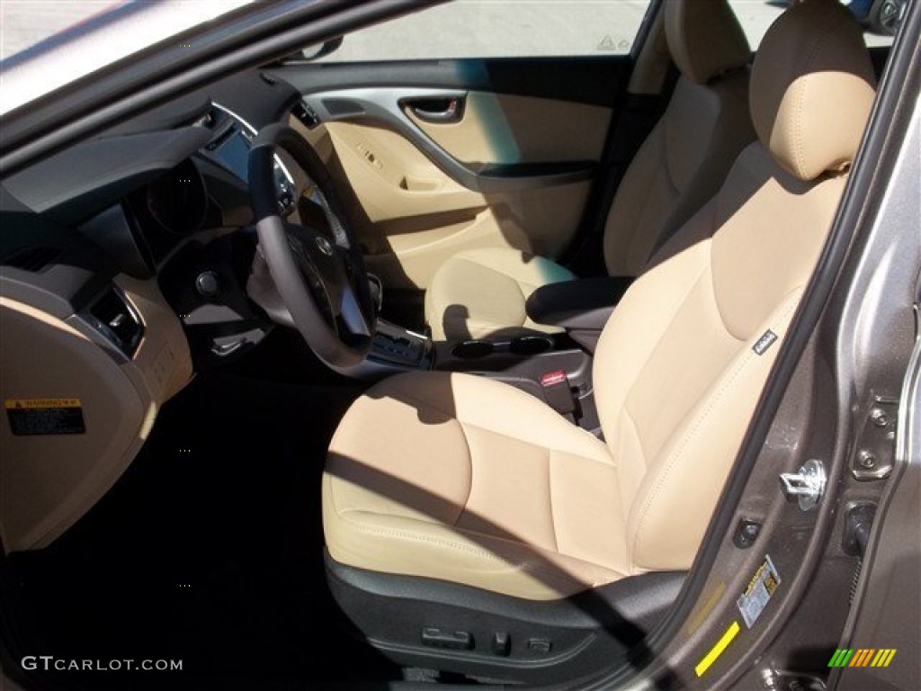 2013 Elantra Limited - Desert Bronze / Beige photo #7