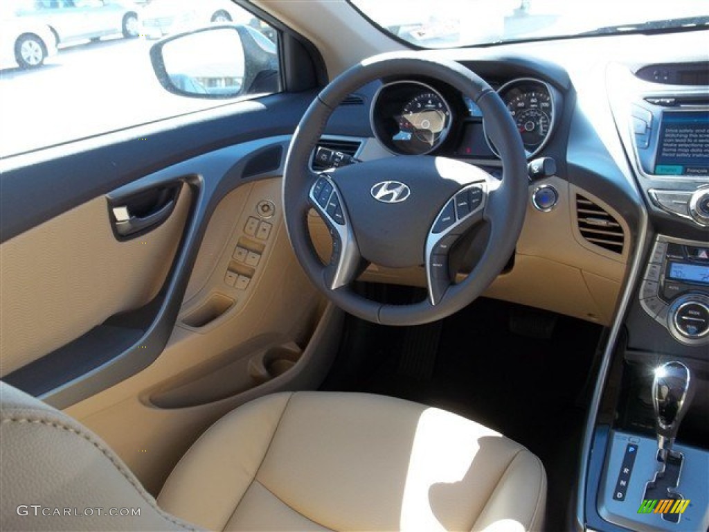 2013 Elantra Limited - Desert Bronze / Beige photo #12