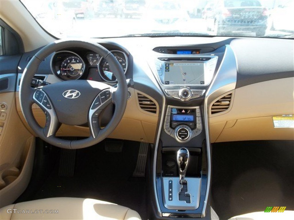 2013 Elantra Limited - Desert Bronze / Beige photo #13
