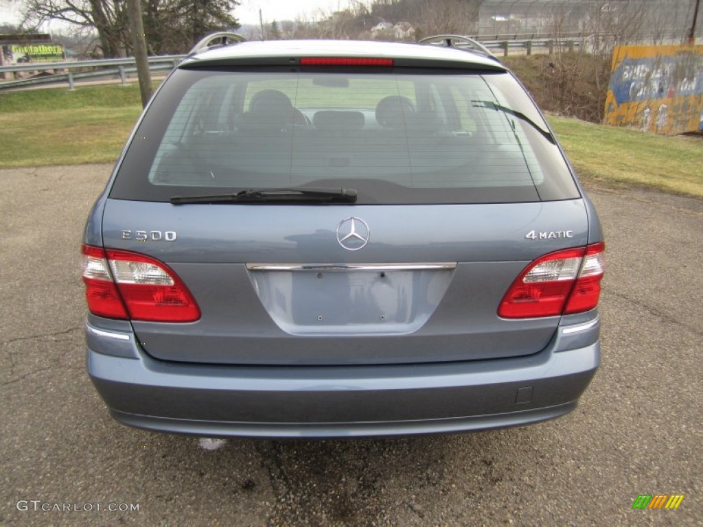 2004 E 500 4Matic Wagon - Platinum Blue Metallic / Pacific Blue photo #6