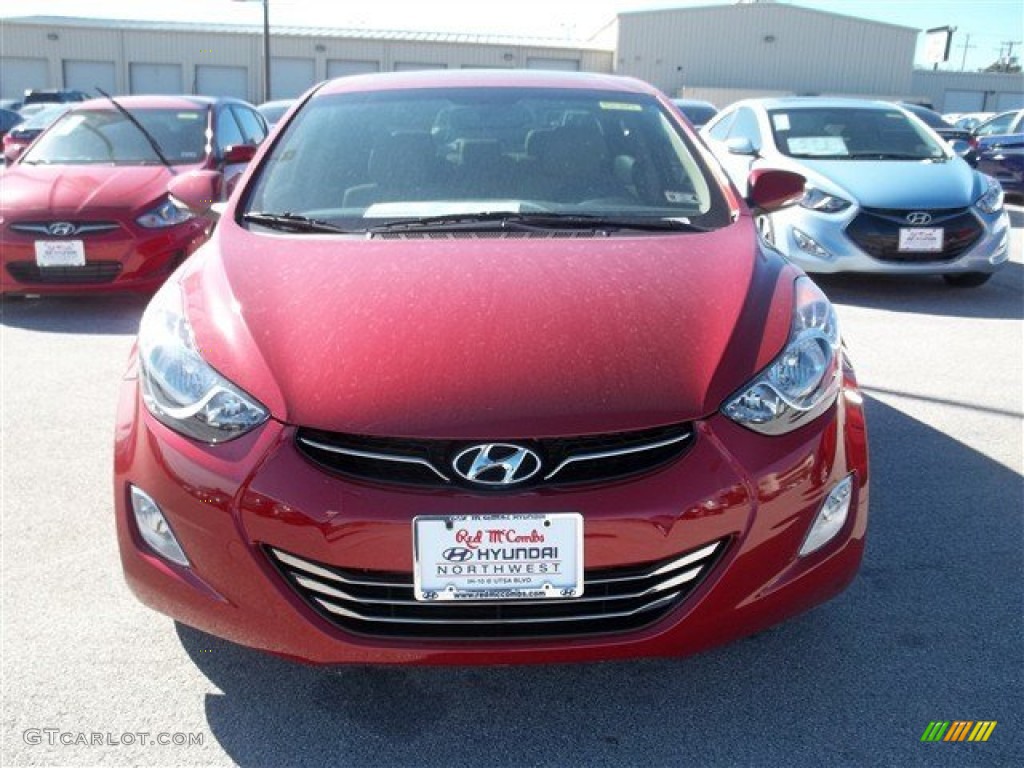 2013 Elantra Limited - Red Allure / Beige photo #1