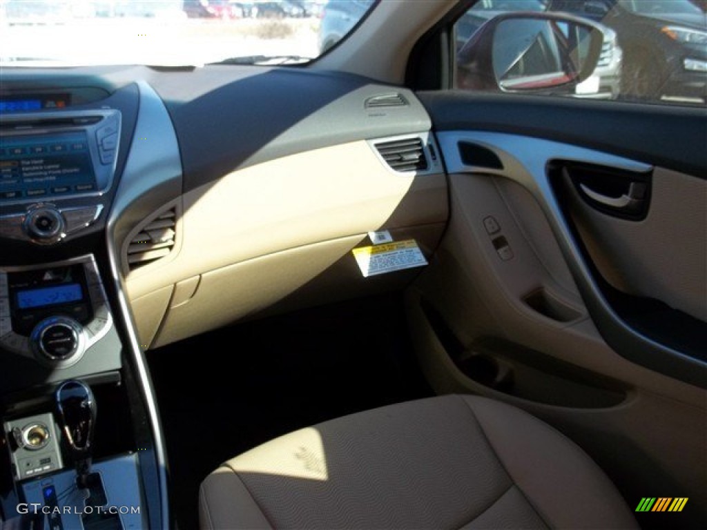 2013 Elantra Limited - Red Allure / Beige photo #12