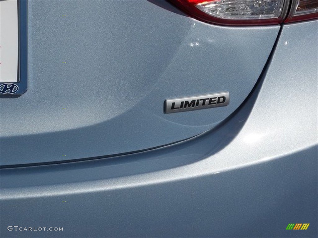 2013 Elantra Limited - Blue Sky Metallic / Beige photo #5