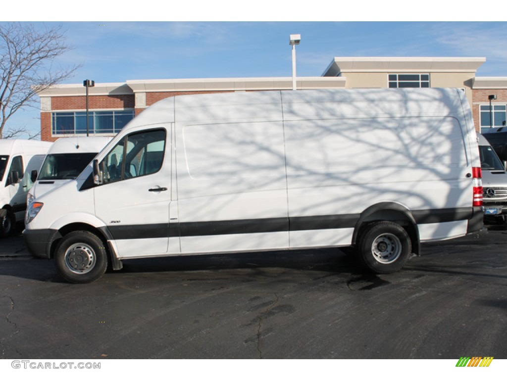 2012 Sprinter 3500 High Roof Extended Cargo Van - Arctic White / Lima Black Fabric photo #5