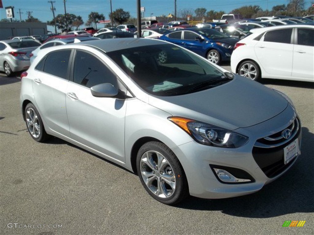 2013 Elantra GT - Silver / Black photo #2