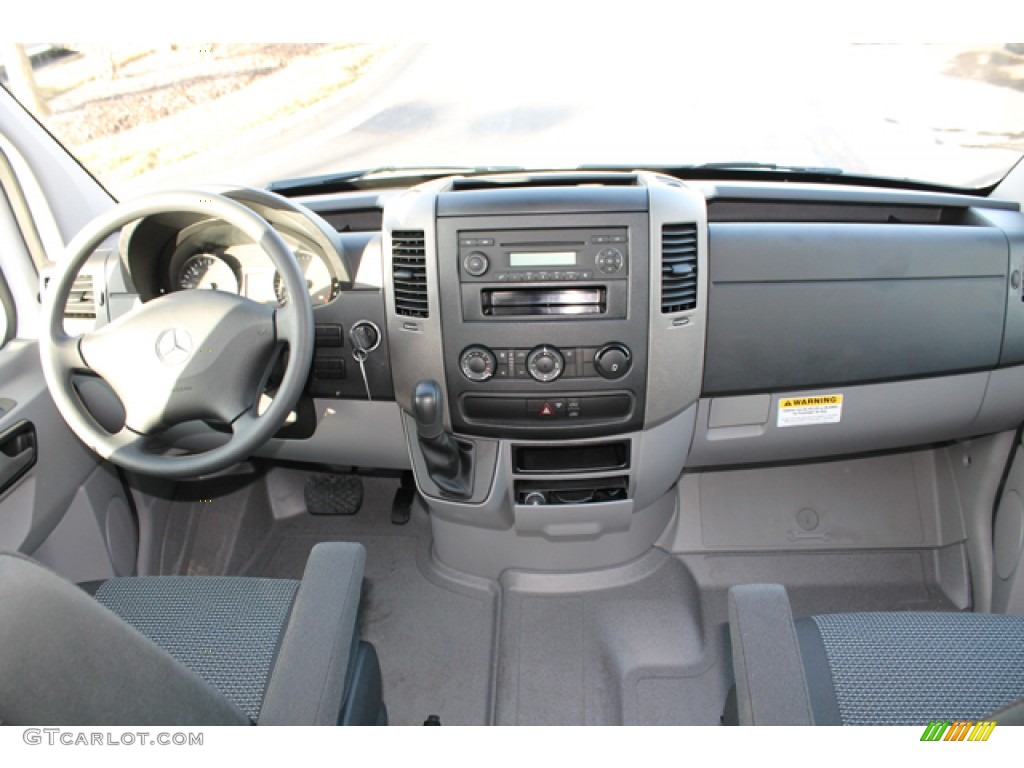 2012 Sprinter 3500 High Roof Extended Cargo Van - Arctic White / Lima Black Fabric photo #7