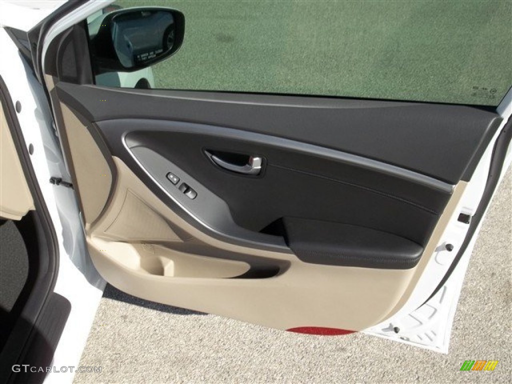 2013 Elantra GT - Monaco White / Beige photo #7