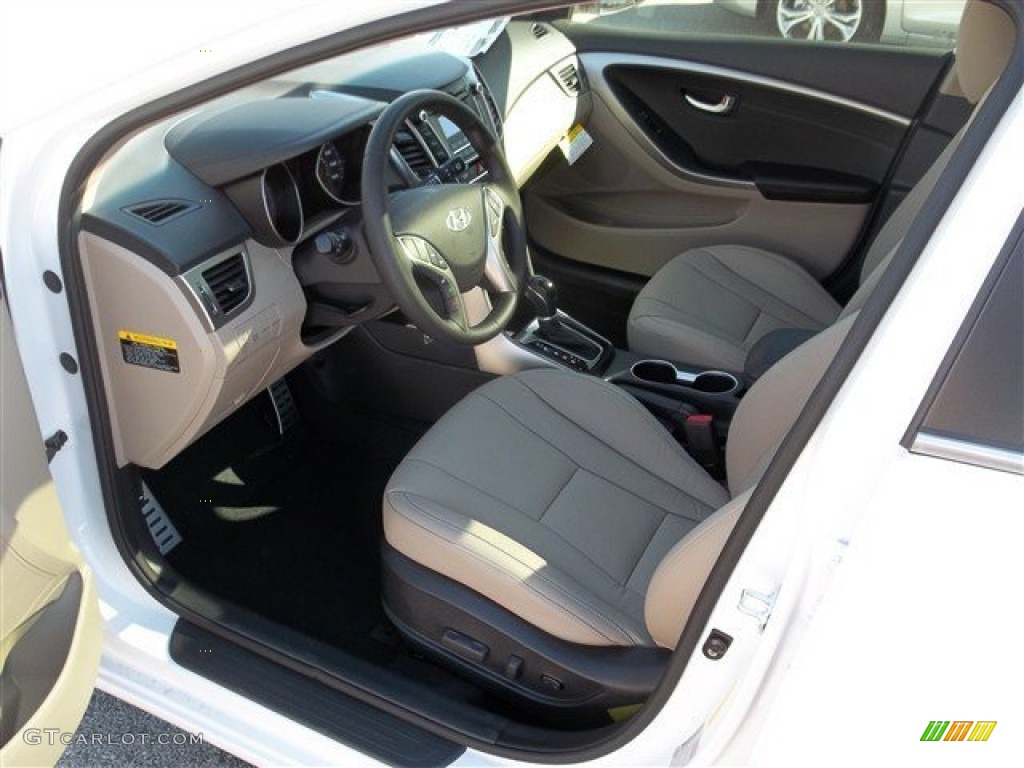 2013 Elantra GT - Monaco White / Beige photo #17