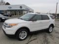 2012 White Suede Ford Explorer XLT 4WD  photo #1