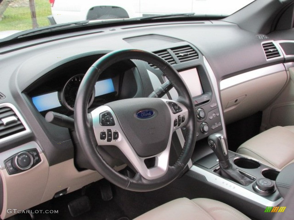 2012 Ford Explorer XLT 4WD Medium Light Stone Dashboard Photo #75967699