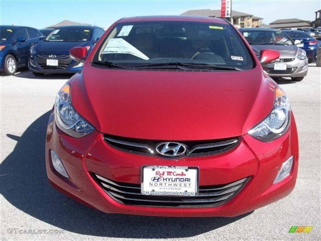 2013 Elantra Limited - Red Allure / Beige photo #1