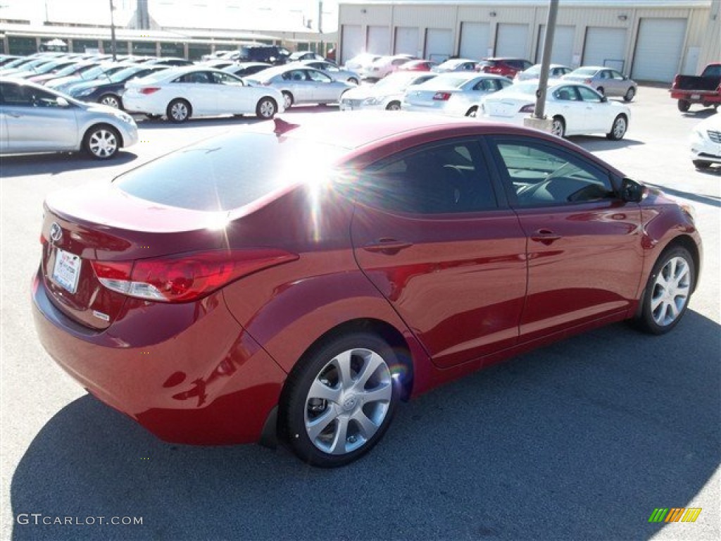 2013 Elantra Limited - Red Allure / Beige photo #3
