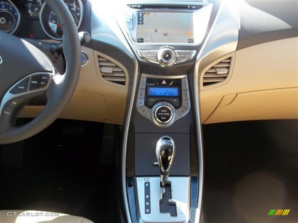 2013 Elantra Limited - Red Allure / Beige photo #13