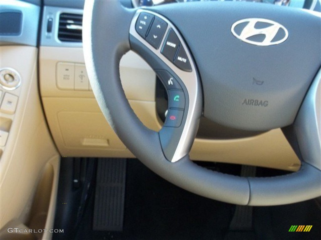 2013 Elantra Limited - Red Allure / Beige photo #18