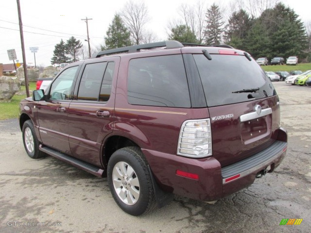 2007 Mountaineer AWD - Dark Cherry Metallic / Camel photo #6