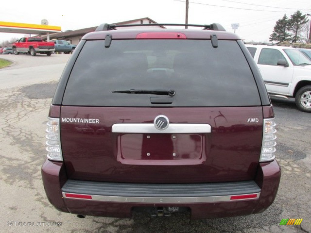 2007 Mountaineer AWD - Dark Cherry Metallic / Camel photo #7