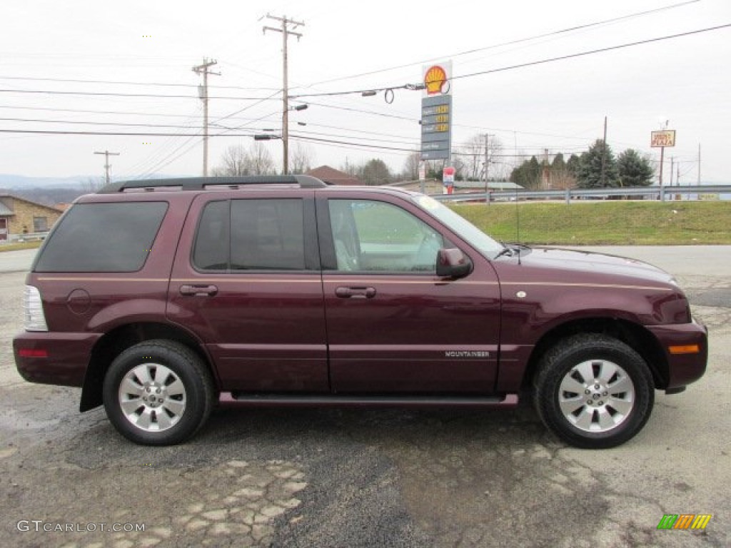 2007 Mountaineer AWD - Dark Cherry Metallic / Camel photo #11