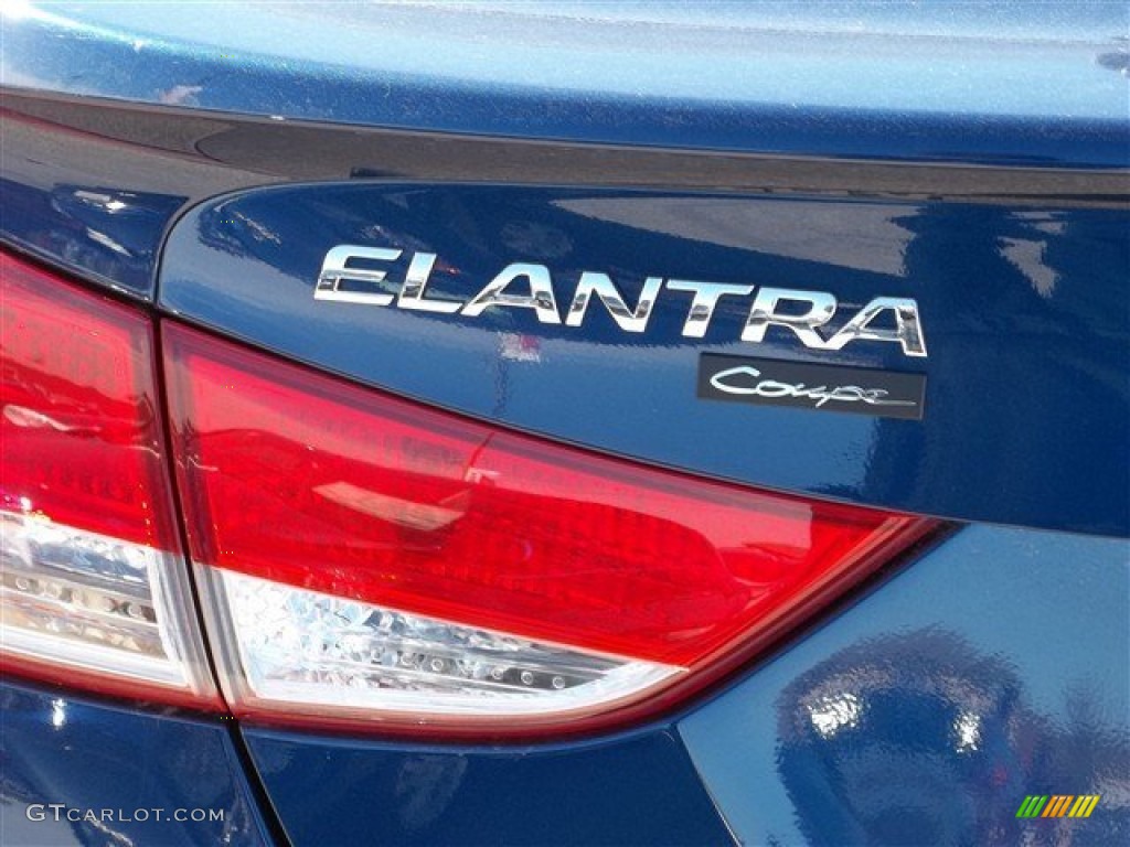 2013 Elantra Coupe SE - Atlantic Blue / Gray photo #6