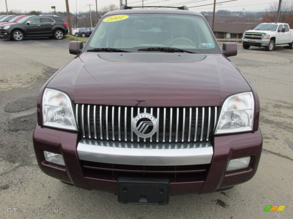 2007 Mountaineer AWD - Dark Cherry Metallic / Camel photo #13