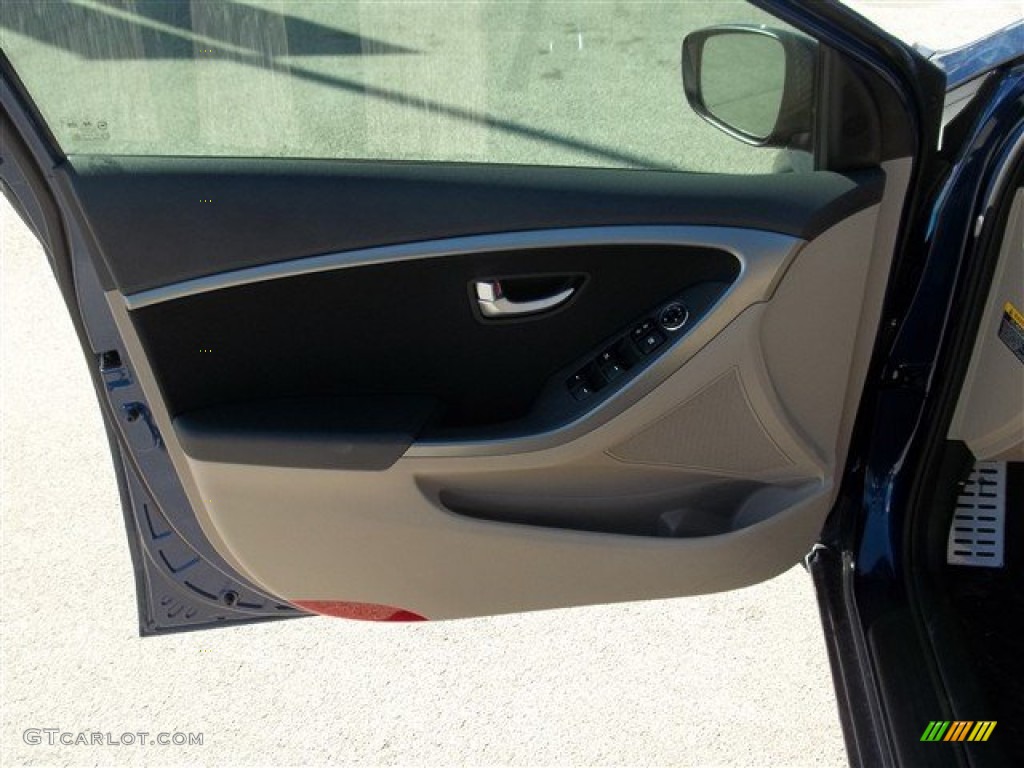 2013 Elantra GT - Atlantic Blue / Beige photo #6