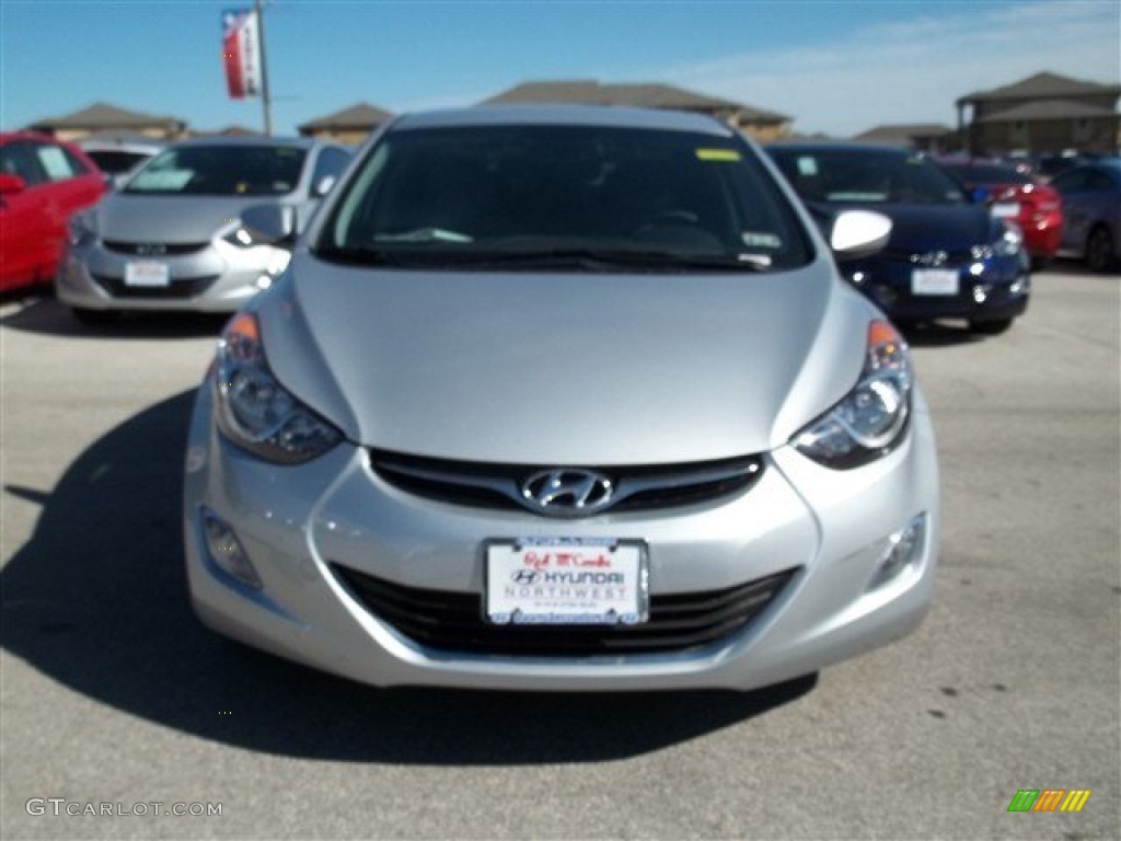 2013 Elantra GLS - Shimmering Air Silver / Gray photo #1