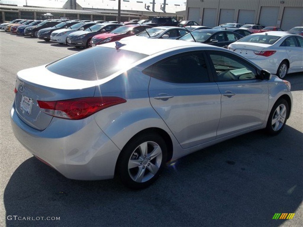 2013 Elantra GLS - Shimmering Air Silver / Gray photo #3